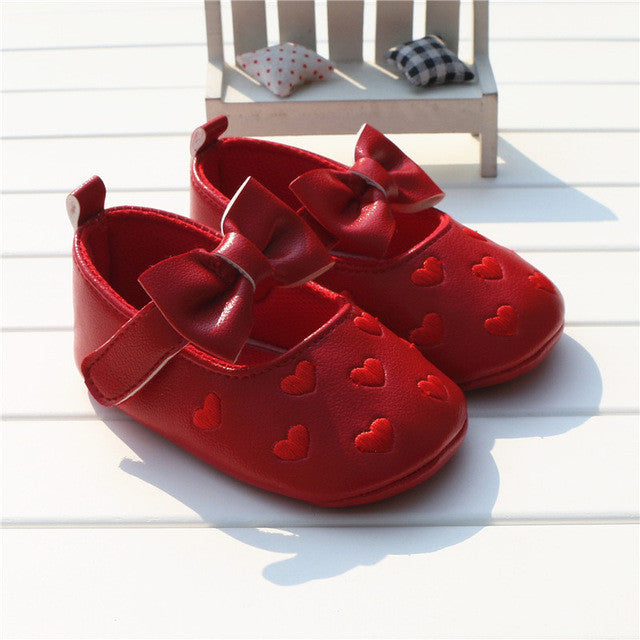 baby girl first walker shoes newborn toddler girl bowknot bow polka dot soft sole pram shoes sapatos infantil calzado ninas