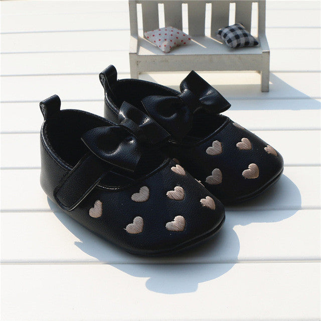 baby girl first walker shoes newborn toddler girl bowknot bow polka dot soft sole pram shoes sapatos infantil calzado ninas