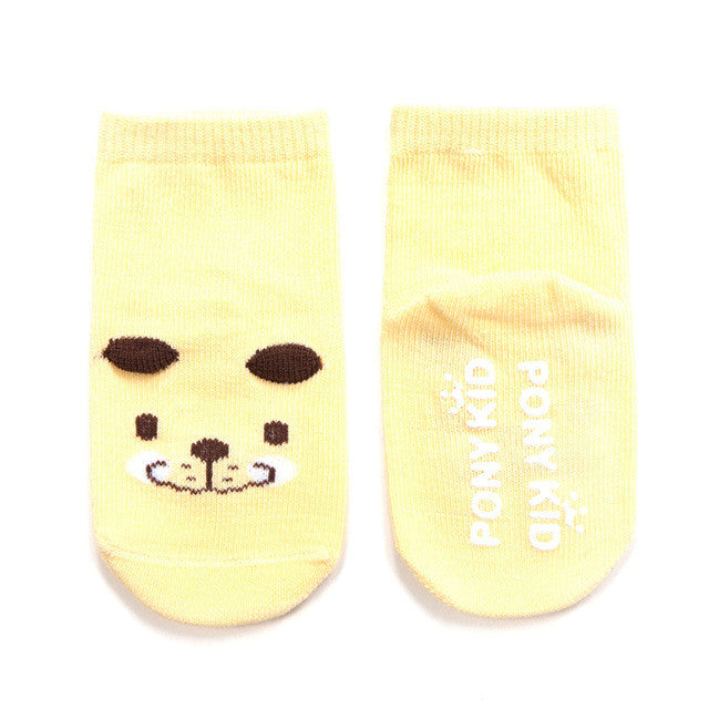 Cotton Anti Slip Baby Socks Newborn Infant Boys Girls Socks Kawaii Cartoon Animal Design For 0-2 Years Kids