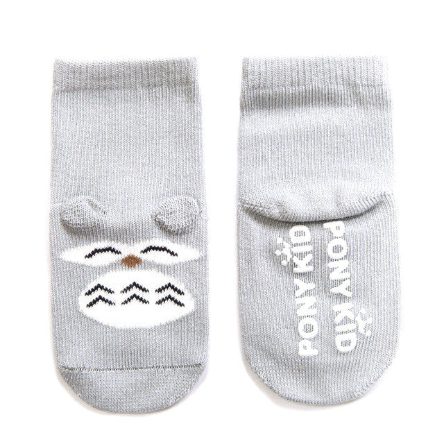 Cotton Anti Slip Baby Socks Newborn Infant Boys Girls Socks Kawaii Cartoon Animal Design For 0-2 Years Kids