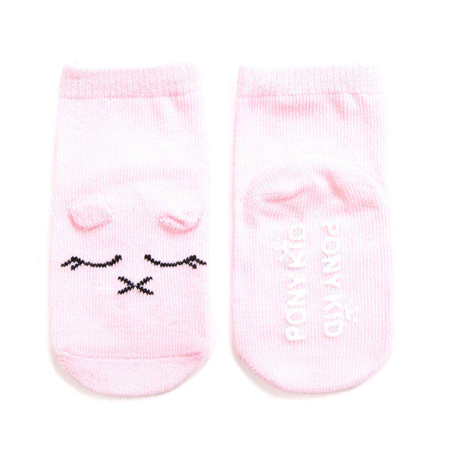 Cotton Anti Slip Baby Socks Newborn Infant Boys Girls Socks Kawaii Cartoon Animal Design For 0-2 Years Kids