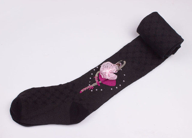 Organic Cotton Girls Stocking Children Tights Kids Cute Pantyhose Child Dance Tight