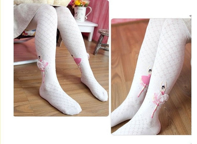 Organic Cotton Girls Stocking Children Tights Kids Cute Pantyhose Child Dance Tight