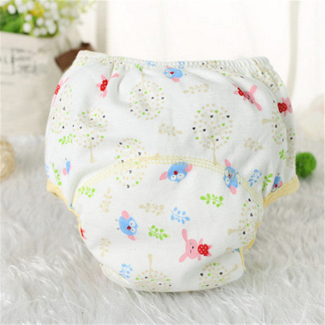1Pcs Cotton Baby Training Pants Baby Diapers Nappies Reusable Diapers Nappy Changing Kids Underwear Children Boys Girls Diaper