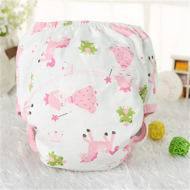 1Pcs Cotton Baby Training Pants Baby Diapers Nappies Reusable Diapers Nappy Changing Kids Underwear Children Boys Girls Diaper