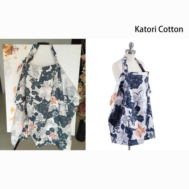 Breastfeeding Baby Infant feeding cover Breathable Cotton Muslin nursing cloth Apron large size big Mommy outdoor Nursing Cover