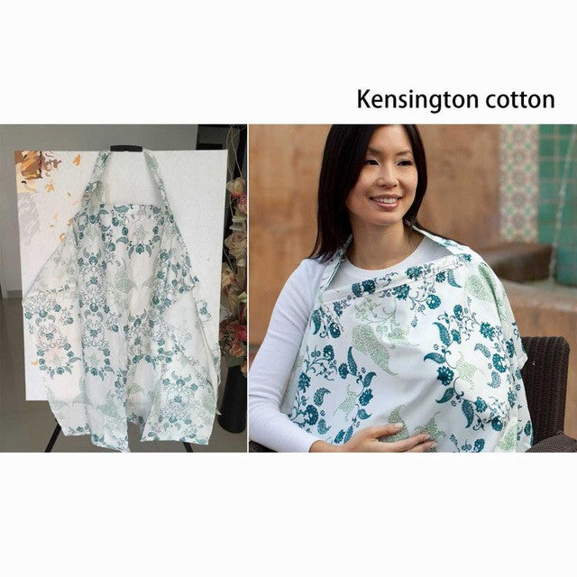 Breastfeeding Baby Infant feeding cover Breathable Cotton Muslin nursing cloth Apron large size big Mommy outdoor Nursing Cover