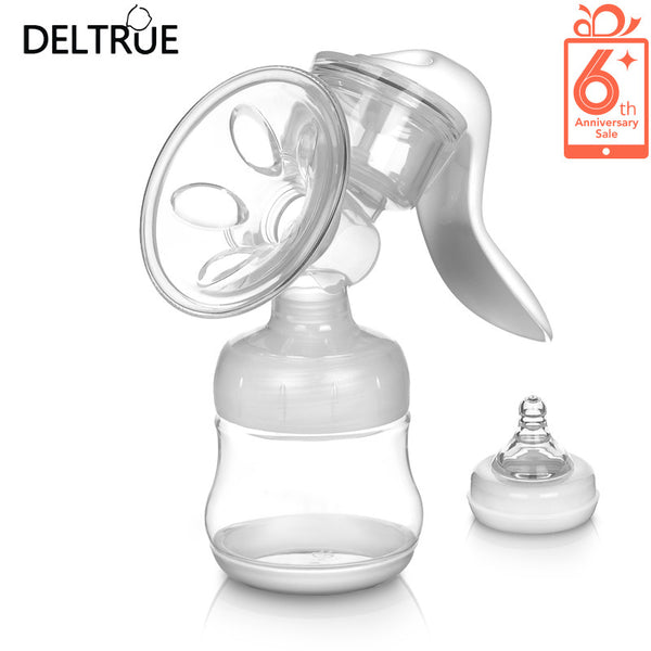 DELTRUE 180ml  Breast Pump  PP Manual Breast Pump Feeding Breast Feeding Baby Nipple Suction Breast Pumps Milk Bottle Sucking