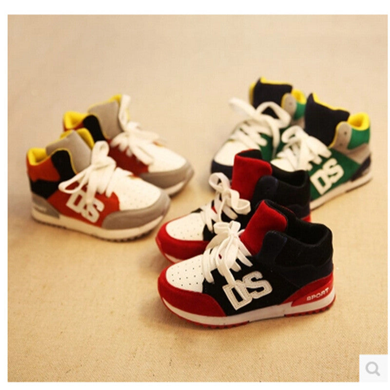 2015Hot-selling  sport shoes running shoes male child spring female children shoes pedal snearkers