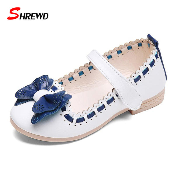 Baby Girl Shoes 2016 New Spring And Autumn Fashion Bow Lace Girls White Shoe Solid Cute Girls Shoes 9025W