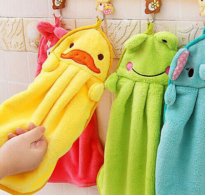Hot Hot Baby Hand Towel Soft Children's Cartoon Animal Hanging Wipe Bath Face Towel