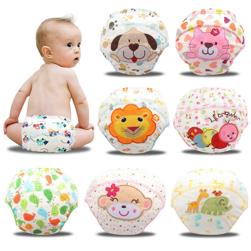 1Pcs Baby Reusable Nappies Baby Training Pants Breathable Children Cloth Diaper 45*15cm Cotton Insert Washable Cloth Diapers