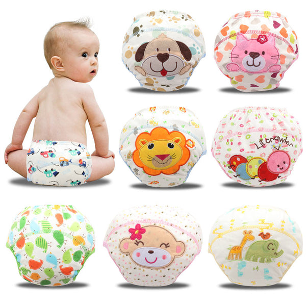 1Pcs Baby Reusable Nappies Baby Training Pants Breathable Children Cloth Diaper 45*15cm Cotton Insert Washable Cloth Diapers