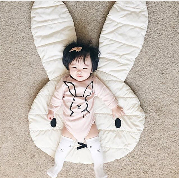 New Arrival Lovely Rabbit Playmat Blanket Baby Play Rug Baby Game Mat Children Room Decoration Creeping Mat, Size 100*69CM